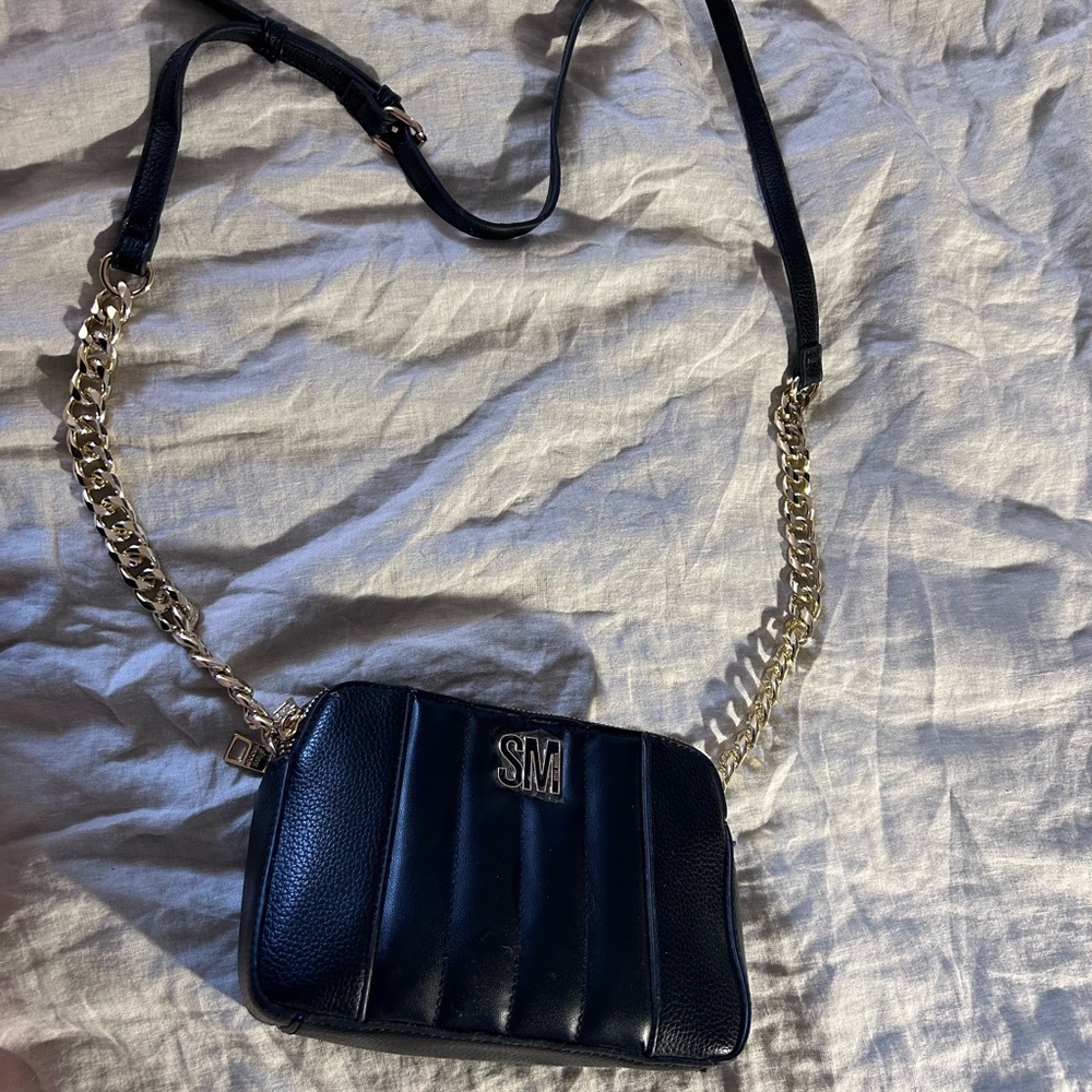 Steve Madden Black Bag with Silver Logo